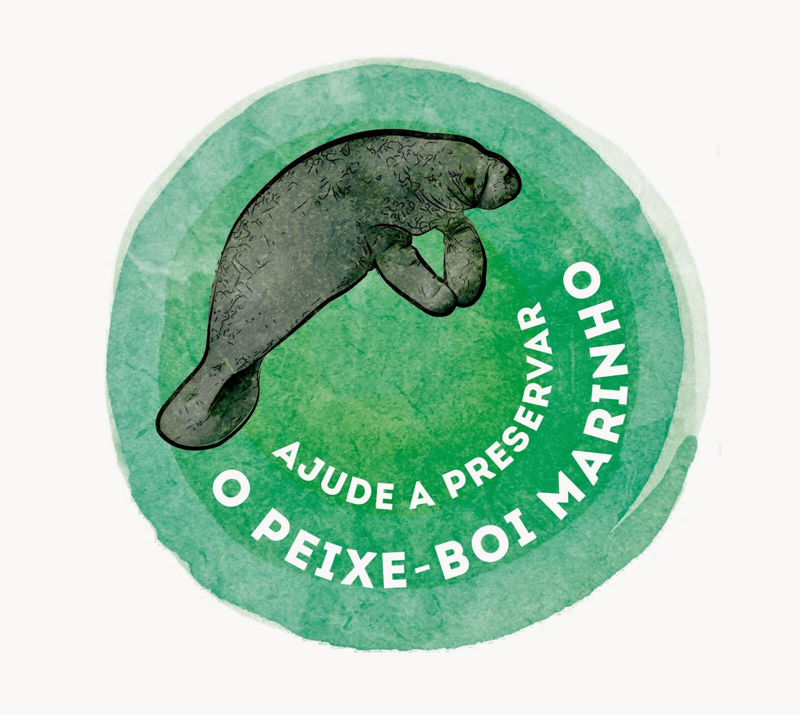 Imagem de Já conhece o símbolo da campanha Ajude a Preservar o Peixe-Boi Marinho?