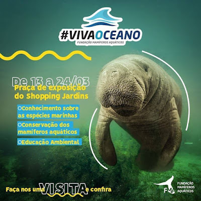 Imagem de Projeto Viva o Peixe-Boi Marinho participa da exposição #VivaOceano, em Aracaju