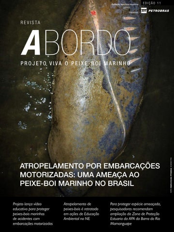 capa de Revista A Bordo - Projeto Viva o Peixe-Boi Marinho - 11ª Edição