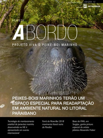capa de Revista A Bordo - Projeto Viva o Peixe-Boi Marinho - 12ª Edição
