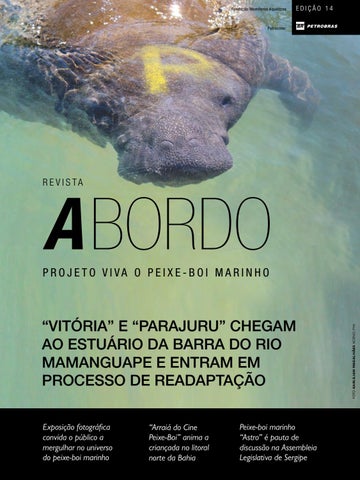 capa de Revista A Bordo - Projeto Viva o Peixe-Boi Marinho - 14ª Edição