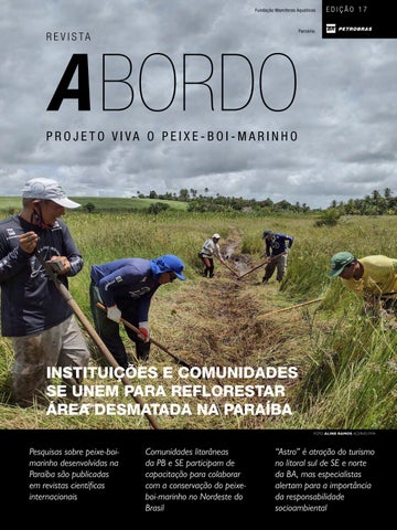 capa de Revista A Bordo - Projeto Viva o Peixe-Boi-Marinho 17ª Edição