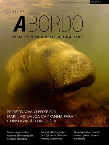 capa de Revista A Bordo - Projeto Viva o Peixe-Boi Marinho - 2ª Edição