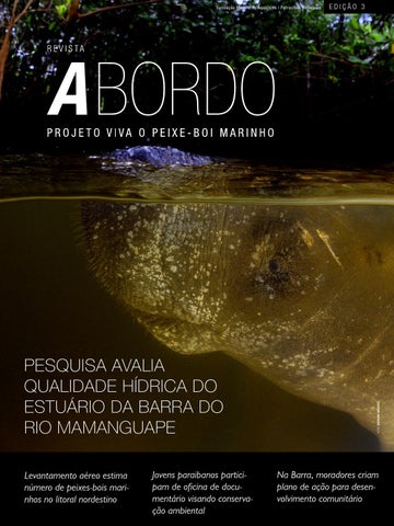 capa de Revista A Bordo - Projeto Viva o Peixe-Boi Marinho - 3ª Edição