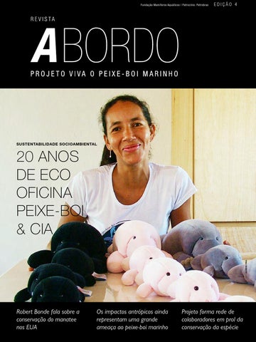 capa de Revista A Bordo - Projeto Viva o Peixe-Boi Marinho - 4ª Edição