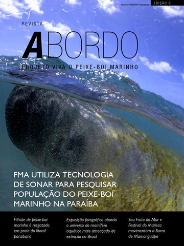 capa de Revista A Bordo - Projeto Viva o Peixe-Boi Marinho - 6ª Edição