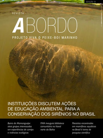 capa de Revista A Bordo - Projeto Viva o Peixe-Boi Marinho - 9ª Edição